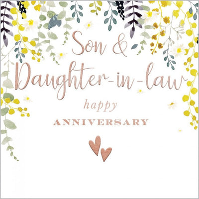 Son & Daughter In Law Happy Anniversary