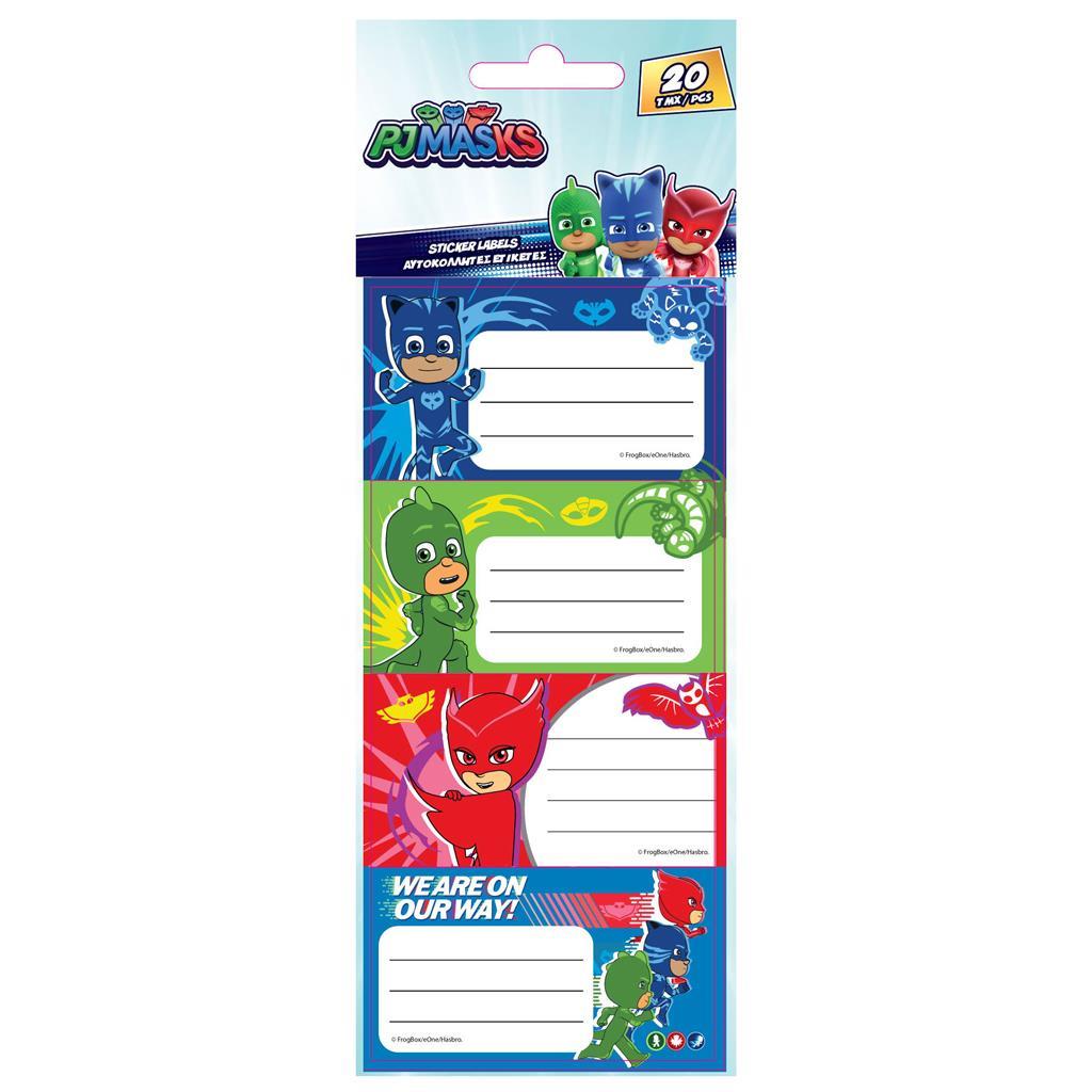 School Labels Pj Masks 20Pcs