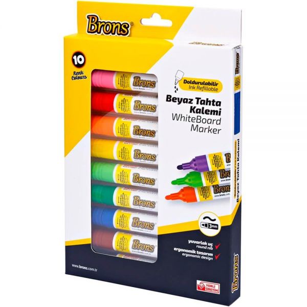 Whiteboard Markers X10 Colours