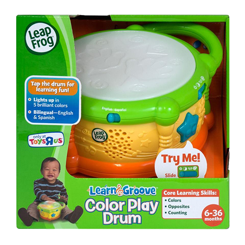 Learn And Groove Color Play Drum Green