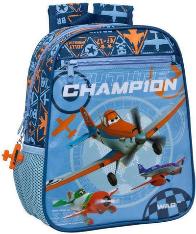 Planes Backpack 2 Zip Smaller Than A4 Size