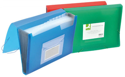 Expanding File Folder X7 Compartments Green