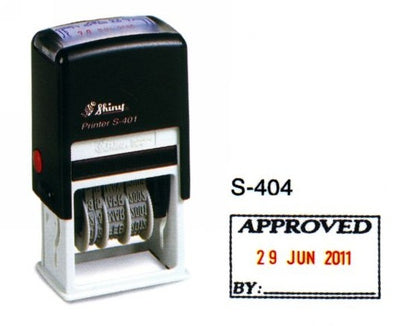 Shiny Dater With Approved Self-Inking S-404