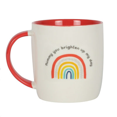 Mummy You Brighten Up My Day Rainbow Mug
