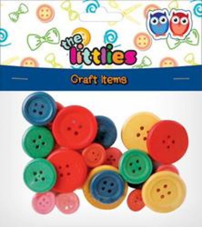 Wooden Buttons - 9Pcs