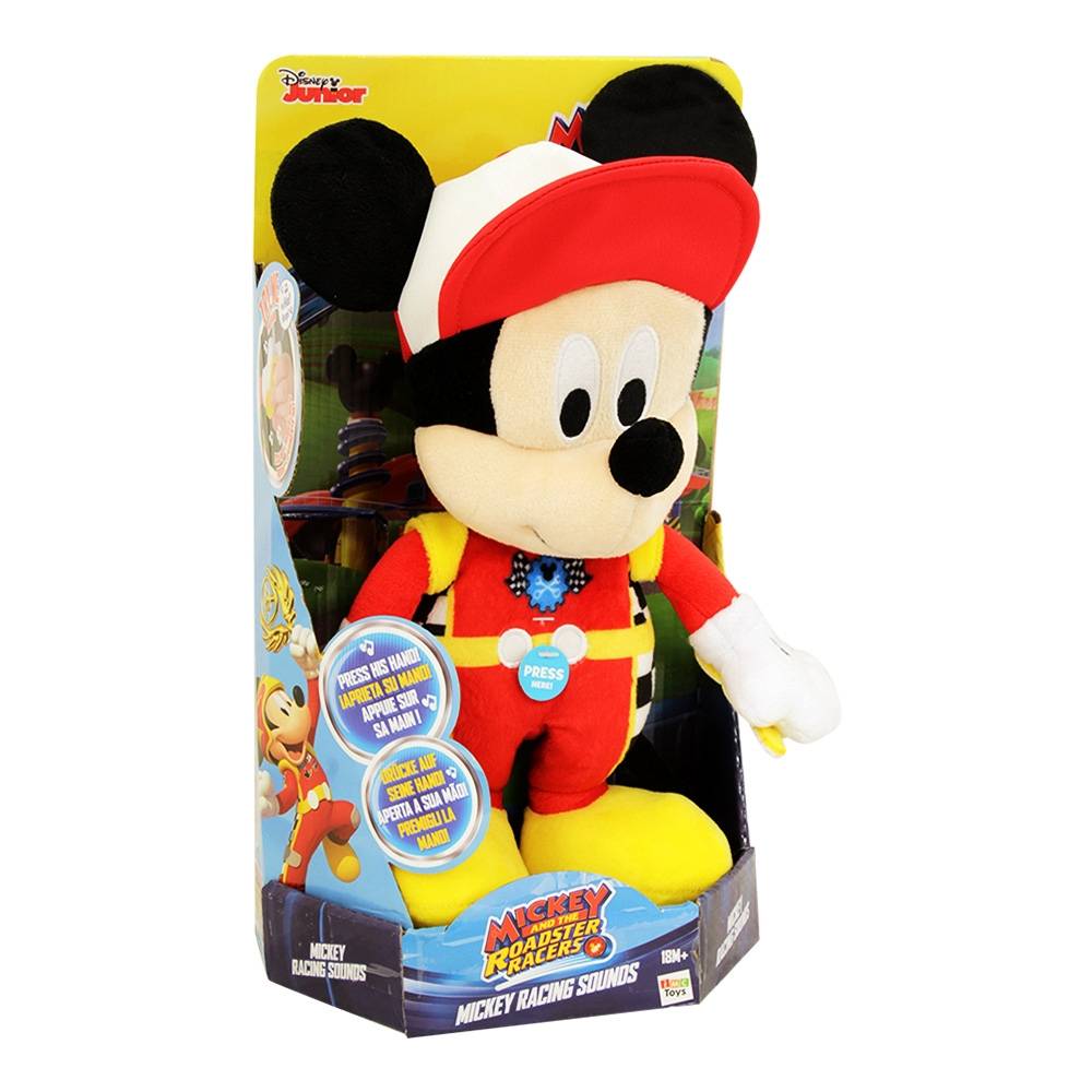 Mickey And The Roadster Racers Laughing Soft Toy 