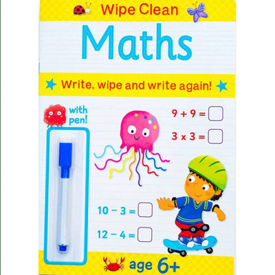 Bw Wipe Clean With Pen 6+ Maths