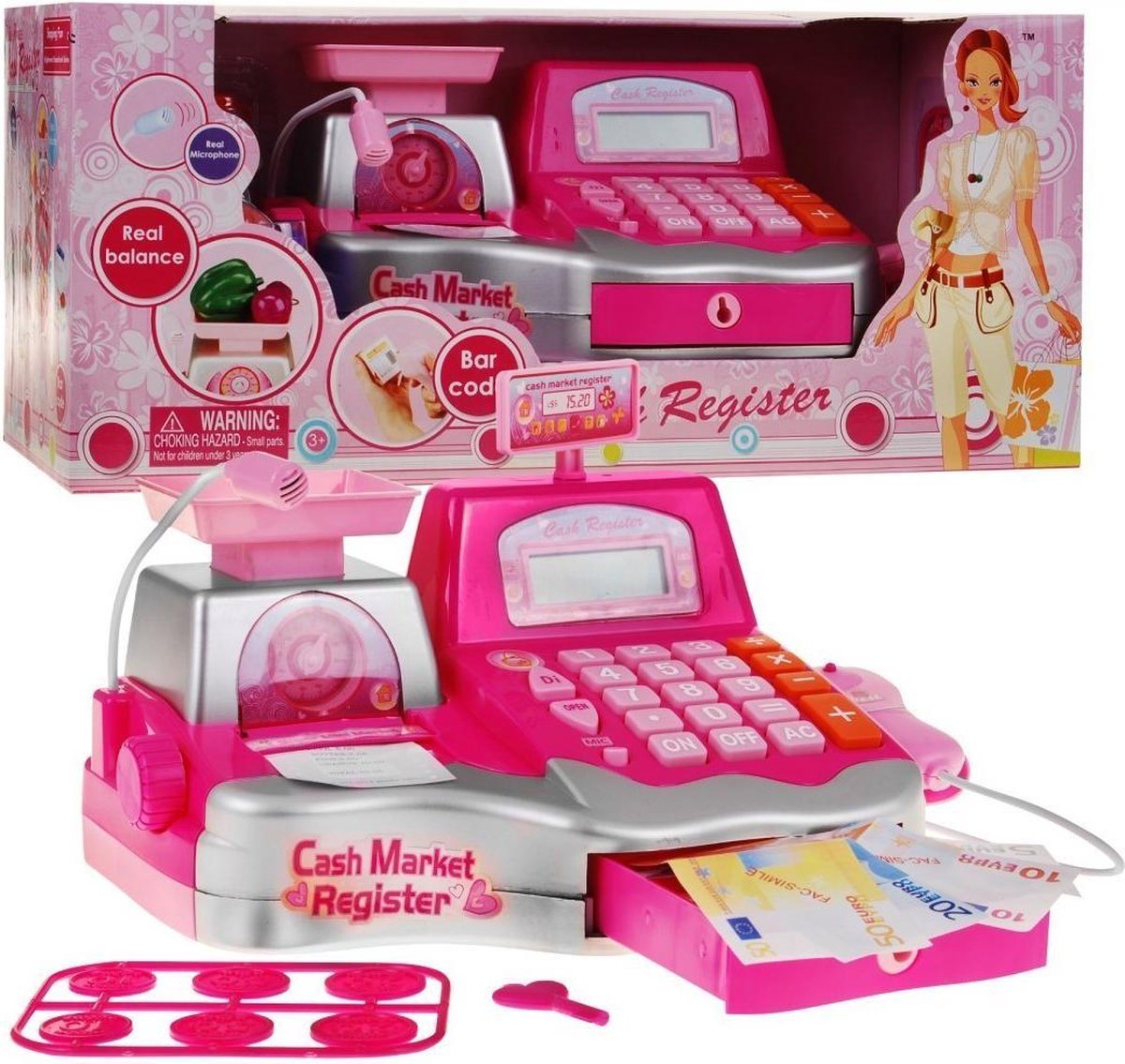 Princess Cash Register With Scale And Microphone