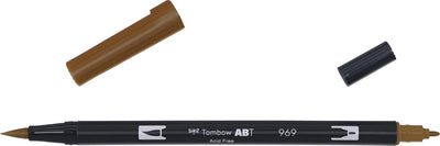 Tombow Dual Brush Pen Chocolate 969