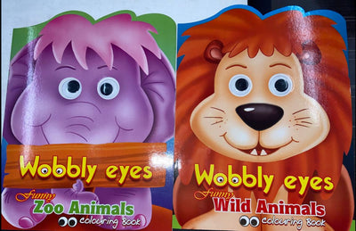 One Colouring Book – Funny Animals With Wobbly Eyes