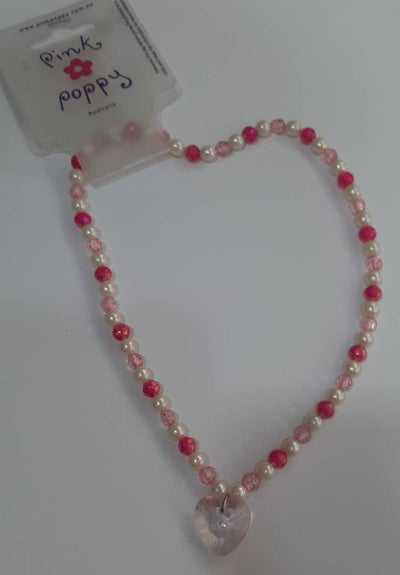 Pink Poppy Necklace