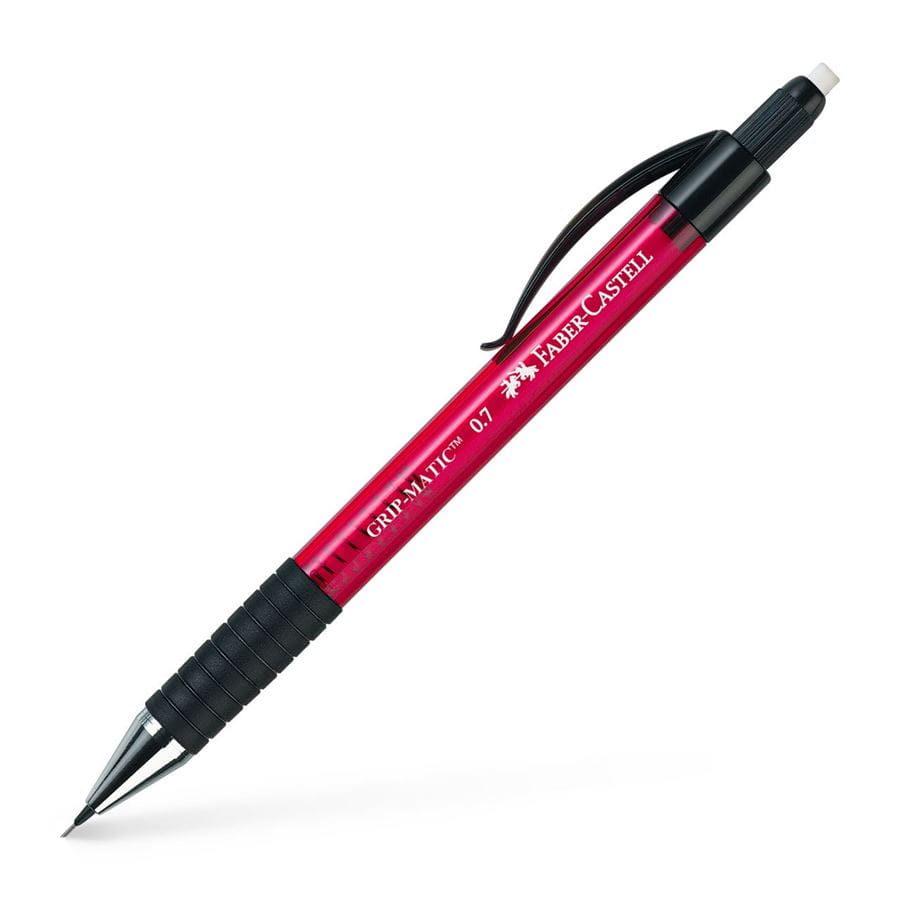 Grip Mechanical Pencil 0.5 Mm Red - With Integrated Eraser