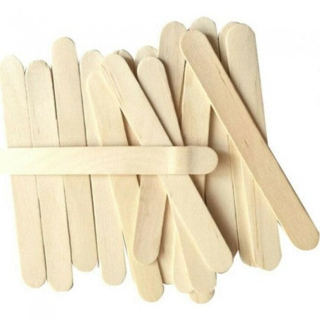 Jumbo Wooden Pop Sticks X50Pcs