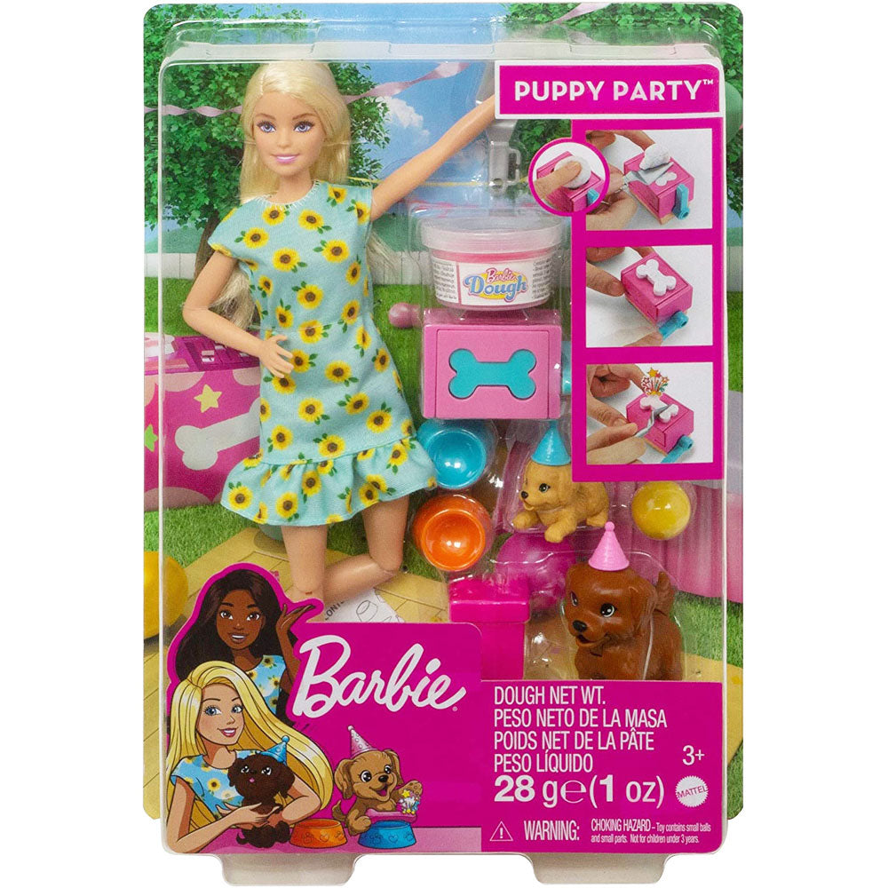 Barbie Puppy Party Dough & Playset