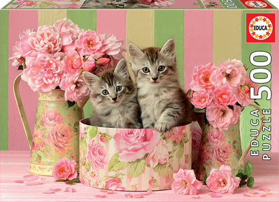 Jigsaw Puzzle - Kittens With Roses X500Pcs