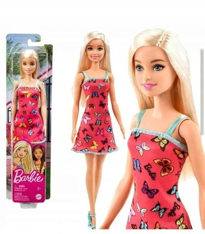 Barbie Doll Pink & Blue Butterfly Dress