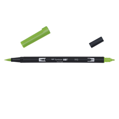 Tombow Dual Brush Pen Light Green 195