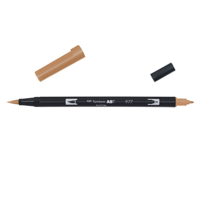 Tombow Dual Brush Pen Saddle Brown 977