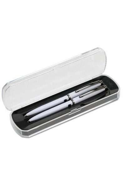 Ball Pen And Cluch Pencil White Set