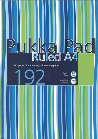 Pukka Pad Ruled A4 Hardbound 192 Pgs Pink