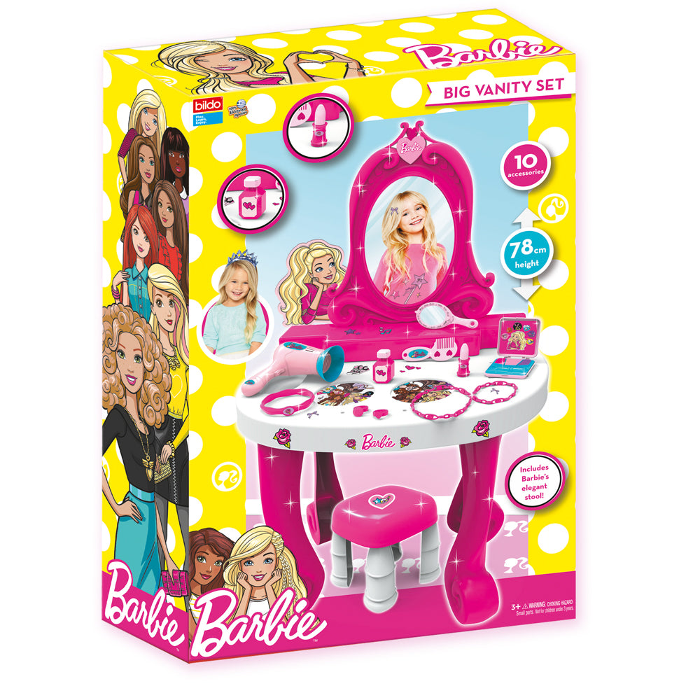 Barbie - Big Vanity Set 78Cm 10 Accessories
