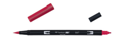 Tombow Dual Brush Pen Crimson 847