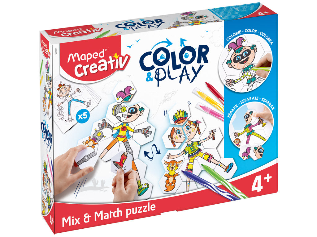 Maped Creativ Mix And Match Puzzle Color And Play