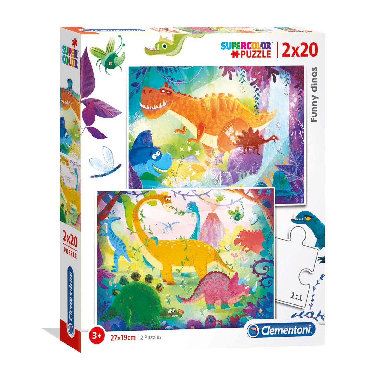 Puzzle 2X20 Funny Dinos
