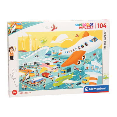Puzzle - Busy Airport X104Pcs