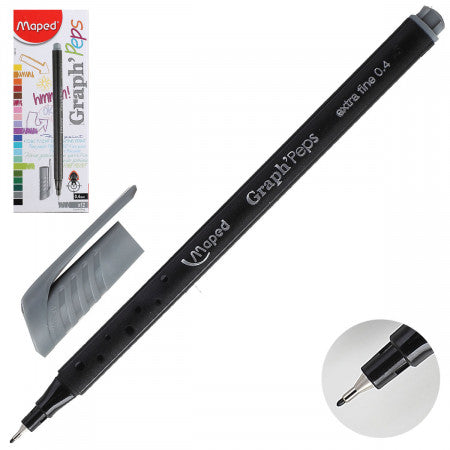 Maped Fine Liner 0.4 Gentle Grey