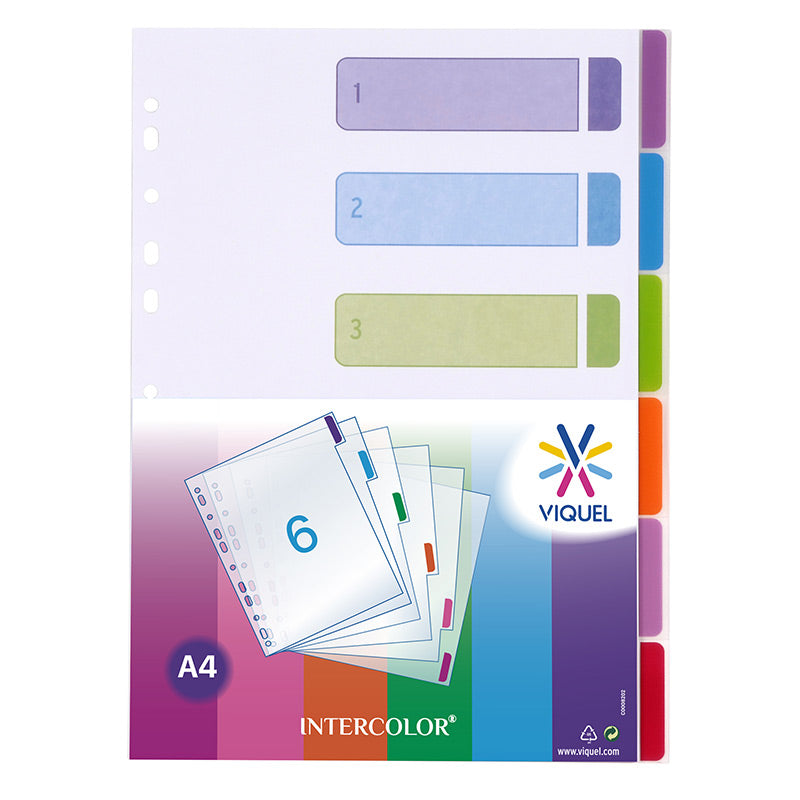 Punched Pockets With 6 Subject Dividers Attached