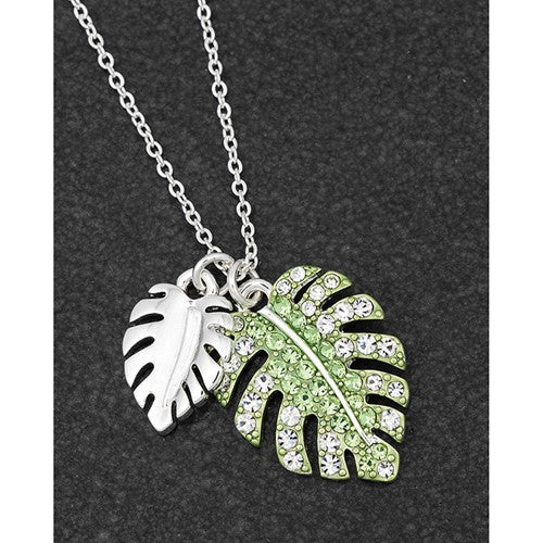 Monstera Leaf Necklace