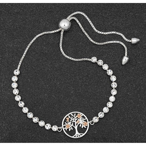 Blossom Tree Of Life 2 Tone Bracelet