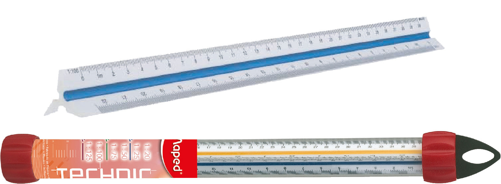 Architect'S Scale Ruler 1:100, 1:200, 1:250, 1:300, 1:400, 1:500