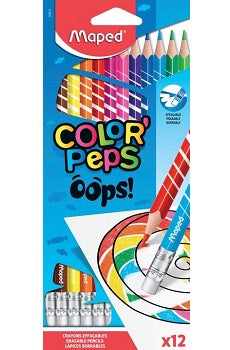 Pencil Colours X12 Colour Peps Oops