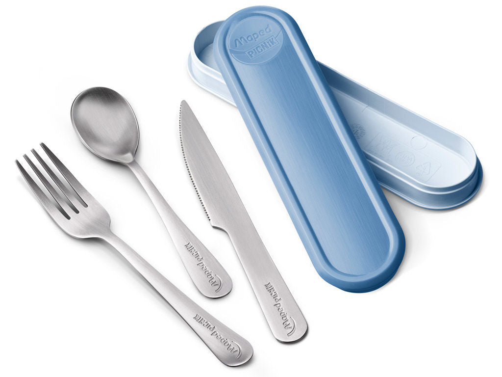 Cutlery Blue Box (Fork, Knife, Teaspoon)