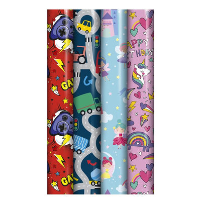 Wrapping Paper 1 Roll 2.5 Metres - Kids