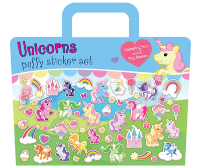 Unicorns Puffy Sticker Set