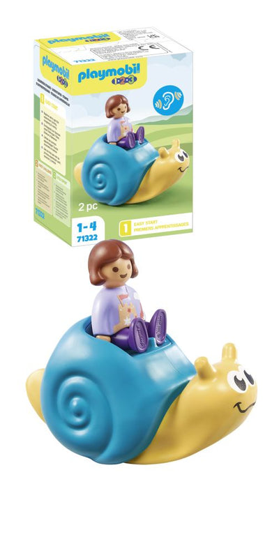 Playmobil - 1.2.3 Rocking Snail With Rattle 71322