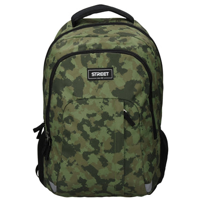  Round Light Camo Backpack 1 Large Compartment Fit A4