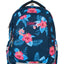 Backpack Large 3 Zip Trolley Bag Floral Blue