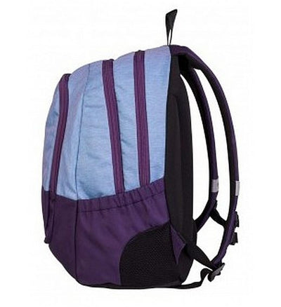 Backpack 3 Zip Duel Violet Melange - Large 2 Zip Fit A4