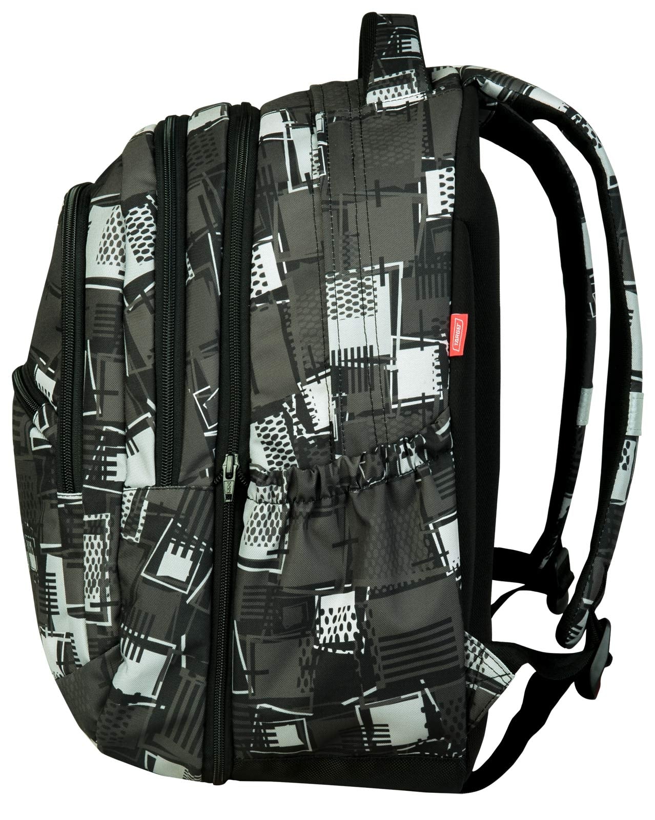 Backpack 2 In 1 Large 3 Zip Curved Squares