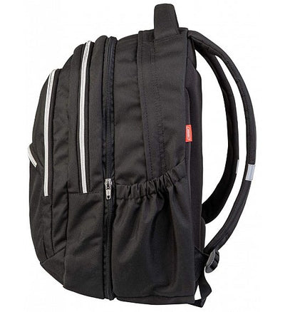 Backpack 2In1 Black Stallion - 3 Zip Fit A4