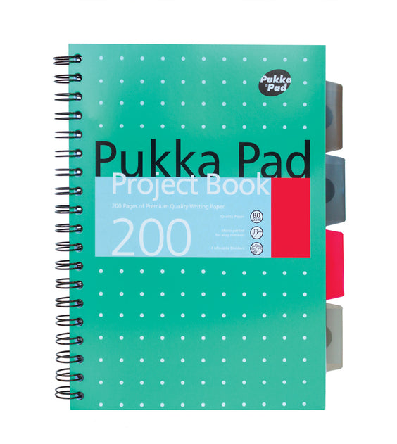 Pukka Pad B5 Project Notebook 200 White Pages
