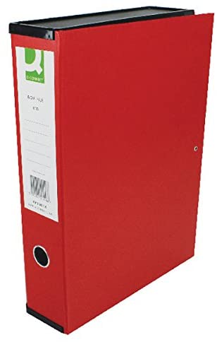 Hard Box File - Highlighter Red