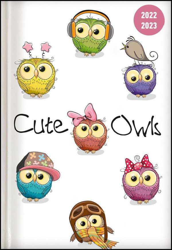 School Diary A5 - Cute Owls