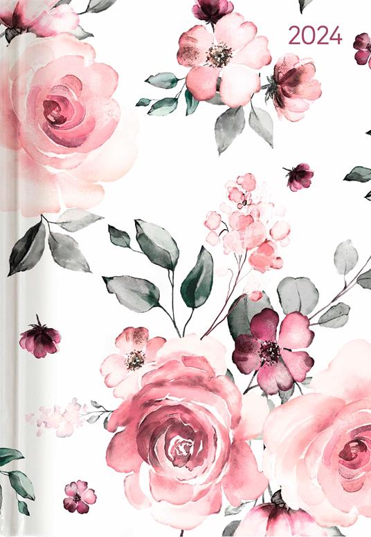 Diary 2024 - A5 One Day A Page - Saturday And Sunday Half Page