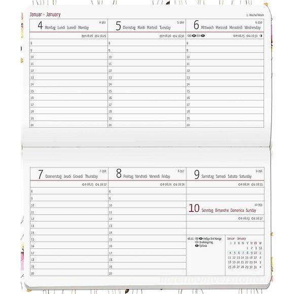 Diary 2024 - Ladytimer Pad Flower Field 15X9Cm