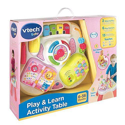Play And Learn Activity Table Pink